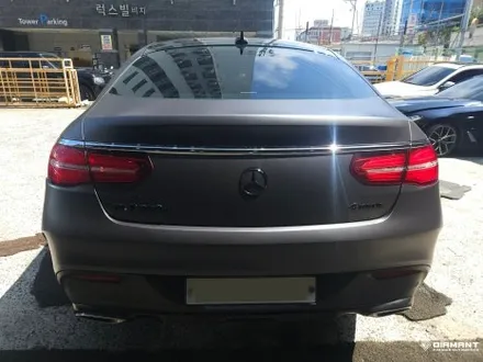 부산해운대랩핑 벤츠 GLE350d 3M2080 사틴다크그레이 전체랩핑 완벽변신작업완료 / 부산 해운대구