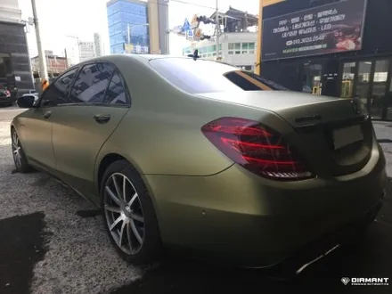 부산해운대랩핑 벤츠 W222 S63amg 브라바도 전체랩핑으로 차량컬러체인지 튜닝시공 / 부산 해운대구