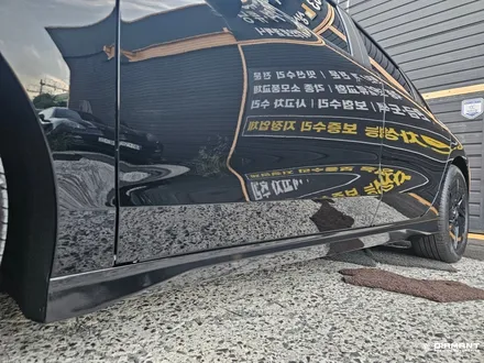 부산해운대랩핑 현대 아이오닉6 크롬죽이기 및 고광택 블랙 휠랩핑 / 부산 해운대구