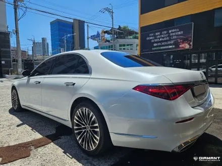 부산해운대랩핑 벤츠 W223 비닐프로그 고광택PET 전체랩핑시공 / 부산 해운대구