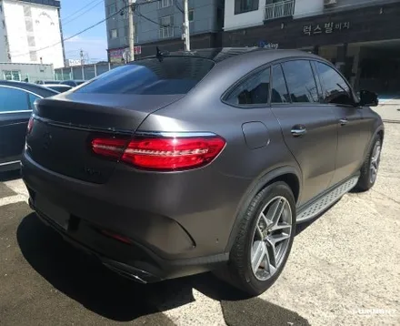 부산해운대랩핑 벤츠 GLE350d 3M2080 사틴다크그레이 전체랩핑 완벽변신작업완료 / 부산 해운대구