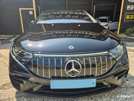 부산해운대랩핑 벤츠 EQS 전체 랩핑제거 크롬죽이기 재시공까지 / 부산 해운대구