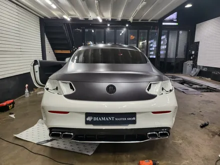 메르세데스 벤츠 w205 C63s AMG 3M2080 사틴 다크 그레이 전체 랩핑 시공 / 부산 해운대구