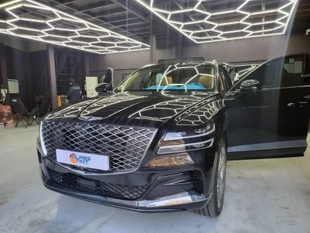 부산 송정 기장 일광 썬팅 전문점 디아만트 마스터샵 제네시스 GV80 글라스틴트 썬셋Q 전체 썬팅 시공 / 부산 해운대구