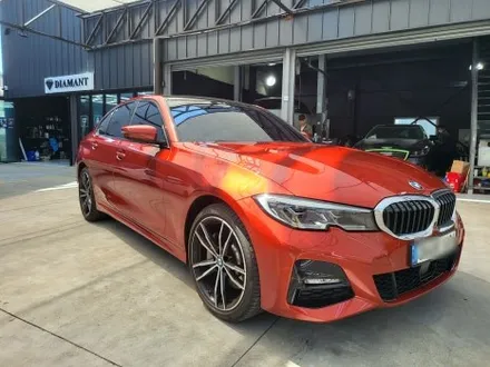 부산 해운대 송정 기장 일광 랩핑 전문점 디아만트 마스터샵 BMW G20 330e 에이버리 다이아몬드 화이트 전체 랩핑 제거 시공 / 부산 해운대구