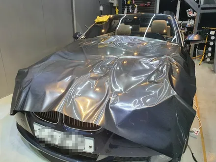 부산 송정 기장 BMW E93 335i 컨버터블 보닛 6D카본 랩핑 시공 / 부산 해운대구