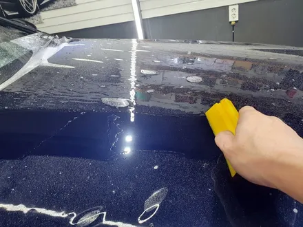 벤츠 W205 C43 AMG 보닛 , 생활보호 PPF 테일램프 스모그필름 시공 / 부산 해운대구