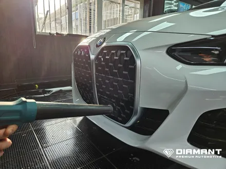 부산해운대랩핑 BMW G22 4시리즈 그릴 포인트 랩핑 시공 / 부산 해운대구