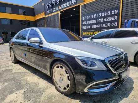 메르세데스 벤츠 w222 마이바흐 듀오톤 랩핑 시공, w222 후기형 마이바흐 신형 개조 / 부산 해운대구