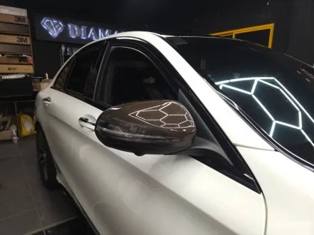 부산해운대랩핑 벤츠 W205 C클래스 크롬죽이기, 라이트PPF 까지 전문튜닝샵 디아만트 / 부산 해운대구