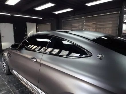 메르세데스 벤츠 C 클래스 쿠페 크롬 죽이기 랩핑 시공 w205 C63 AMG / 부산 해운대구