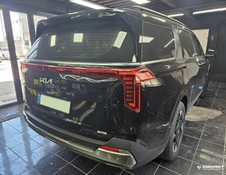 부산해운대랩핑 기아 카니발 크롬죽이기 3M2080 블랙유광 시공완료 / 부산 해운대구