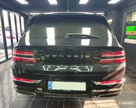 부산해운대랩핑 제네시스 GV80 3M 사틴다크그레이 전체랩핑 무광PPF까지 / 부산 해운대구