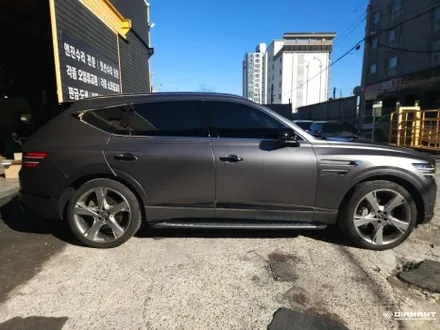 부산해운대랩핑 제네시스 GV80 3M 사틴다크그레이 전체랩핑 무광PPF까지 / 부산 해운대구