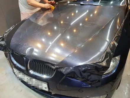 부산 송정 기장 BMW E93 335i 컨버터블 보닛 6D카본 랩핑 시공 / 부산 해운대구