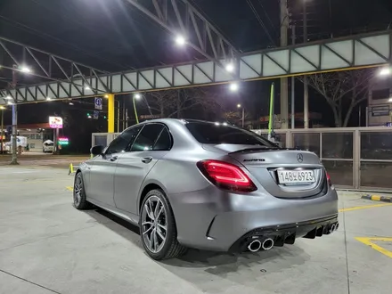 벤츠 w205 C43 AMG 3M2080 시리즈 사틴 다크 그레이 전체 랩핑시공 / 부산 해운대구