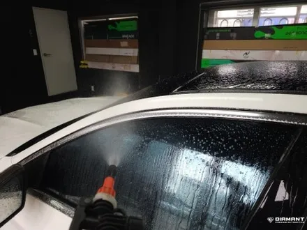 부산해운대랩핑 벤츠 W205 C클래스 크롬죽이기, 라이트PPF 까지 전문튜닝샵 디아만트 / 부산 해운대구