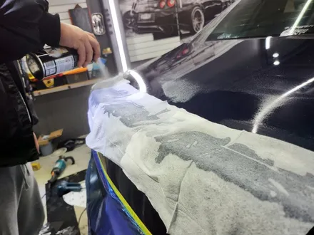 벤츠 w205 C43 AMG 3M2080 시리즈 사틴 다크 그레이 전체 랩핑시공 / 부산 해운대구