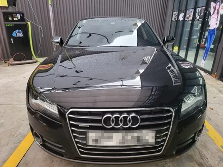 부산 해운대 송정 기장 일광 썬팅 전문점 디아만트 마스터샵 아우디 AUDI A7 유리 교환 전면 썬팅 시공 글라스틴트 펜더S / 부산 해운대구