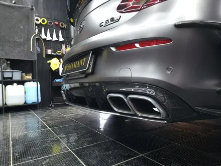 메르세데스 벤츠 C 클래스 쿠페 크롬 죽이기 랩핑 시공 w205 C63 AMG / 부산 해운대구