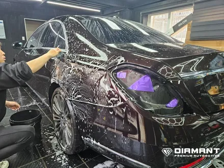 부산해운대랩핑 벤츠 S560 오토 벨벳 고광택 랩핑 / 부산 해운대구
