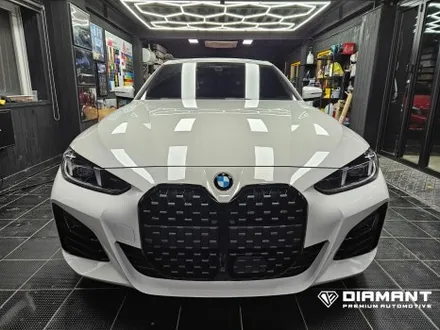 부산해운대랩핑 BMW G22 4시리즈 그릴 포인트 랩핑 시공 / 부산 해운대구