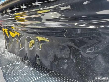 부산해운대랩핑 기아 레이EV 프론트립 3M2080블랙유광 포인트랩핑, 블랙 엠블럼교체 / 부산 해운대구