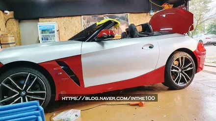 전주랩핑 BMW G29 Z4 에이버리슈프림 메트메탈릭 실버 전체랩핑 오픈카랩핑 전주 제로모션 / 전주시 덕진구 팔복동