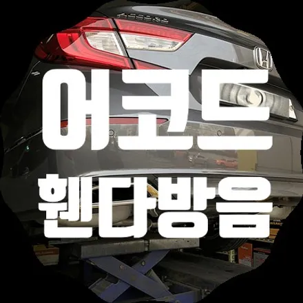 혼다 어코드 휀다방음 으로 노면소음 잡자 / 서울 서대문