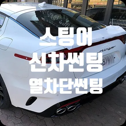 썬팅저렴한곳 스팅어 마이스터 신차틴팅 [열차단썬팅] / 서울 서대문