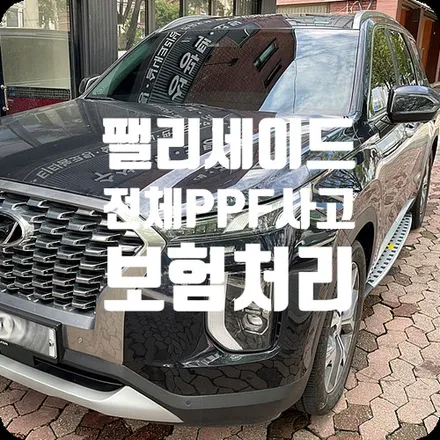 PPF보험처리 팰리세이드 피해차량 시공 / 서울 서대문구