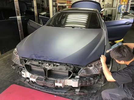 자동차랩핑 사고 범퍼손상으로 전체랩핑 진행 BMW640i / 서울 서대문