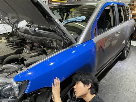 자동차 전체랩핑 지프 컴패스 글로스 블루 [에이버리] / 서울 서대문구