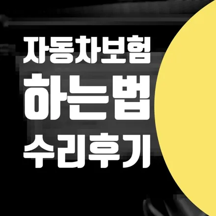 자동차보험 할증 후기, bmw 자차처리 수리 하는법 / 서울 서대문