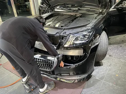 벤츠S650 마이바흐 전체랩핑 [글로스 화이트] / 서울 서대문
