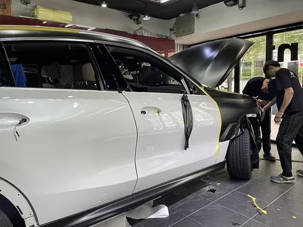 BMW X6 M50d 전체랩핑 [에이버리 사틴블랙] / 서울 서대문