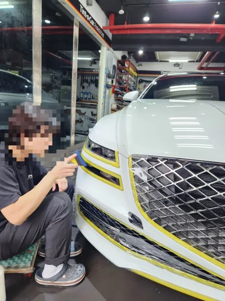 벤츠 glc 범퍼 덴트 복원 / 블랙박스 교체 제네시스 g80 자동차 ppf 랩핑 보험처리 대물 / bmw m2 흠집제거 판금도색 / 서울 서대문구