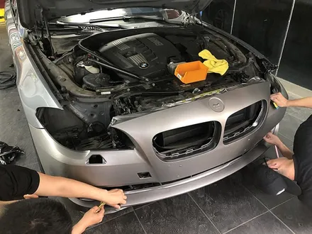 BMW528i 전체랩핑 가격 상담후 티타늄브러쉬 랩핑으로 결정 / 서울 서대문