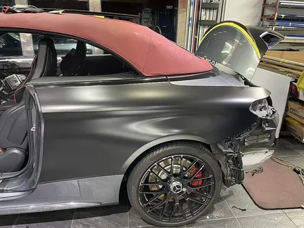 벤츠C63 AMG 카브리올레 전체랩핑 보험처리 재시공 / 서울 서대문
