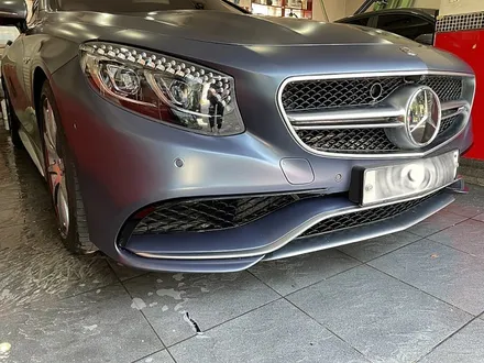 벤츠S63 AMG 쿠페 앞범퍼 복원도색 / 앞범퍼랩핑 / 서울 서대문
