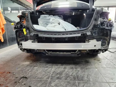 벤츠 S580 범퍼 도장 랩핑 사틴 화이트 무광 차량 래핑 진주색 / 강남구 서초구 송파구 보험처리 / 서울 서대문