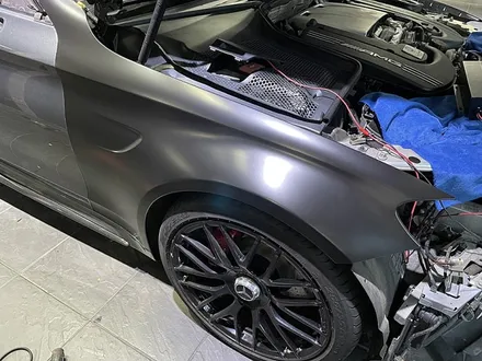 벤츠C63 AMG 카브리올레 전체랩핑 보험처리 재시공 / 서울 서대문
