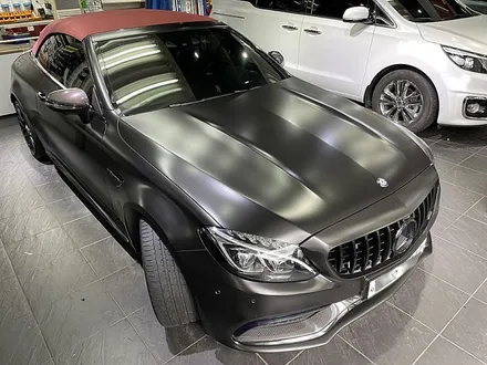 벤츠C63 AMG 카브리올레 전체랩핑 보험처리 재시공 / 서울 서대문