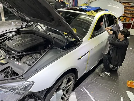 BMW640d 전체랩핑 화이트유광 / 서울 서대문