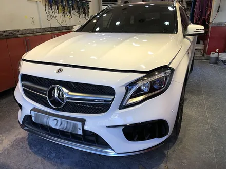 벤츠GLA45 AMG 신차 나노세라믹코팅 헤드라이트PPF / 서울 서대문