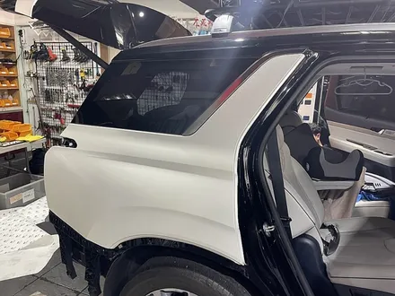 팰리세이드 전체랩핑 투톤 3M2080-SP10 사틴 펄 화이트 / 서울 서대문