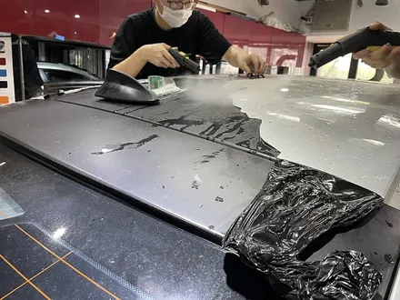 전체랩핑 보험처리 BMW X6 석회물누수 랩핑재시공 / 서울 서대문