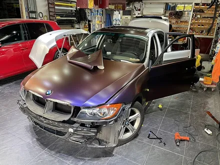 BMW323i E90 전체랩핑 카멜레온 [사틴 로링썬더] / 서울 서대문