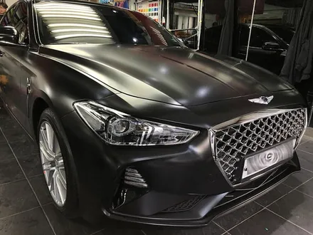 제네시스 G70 전체랩핑 사틴블랙 / 서울 서대문