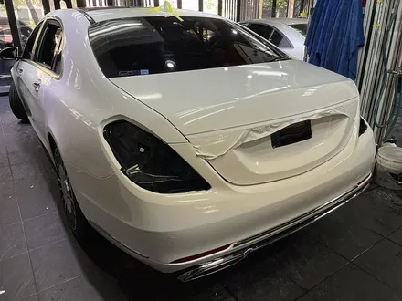 벤츠S650 마이바흐 전체랩핑 [글로스 화이트] / 서울 서대문